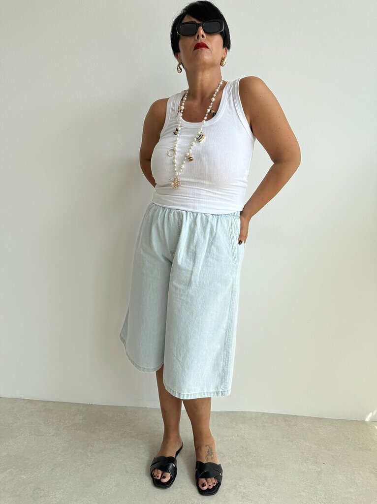 Set Bermuda Denim Chiaro 