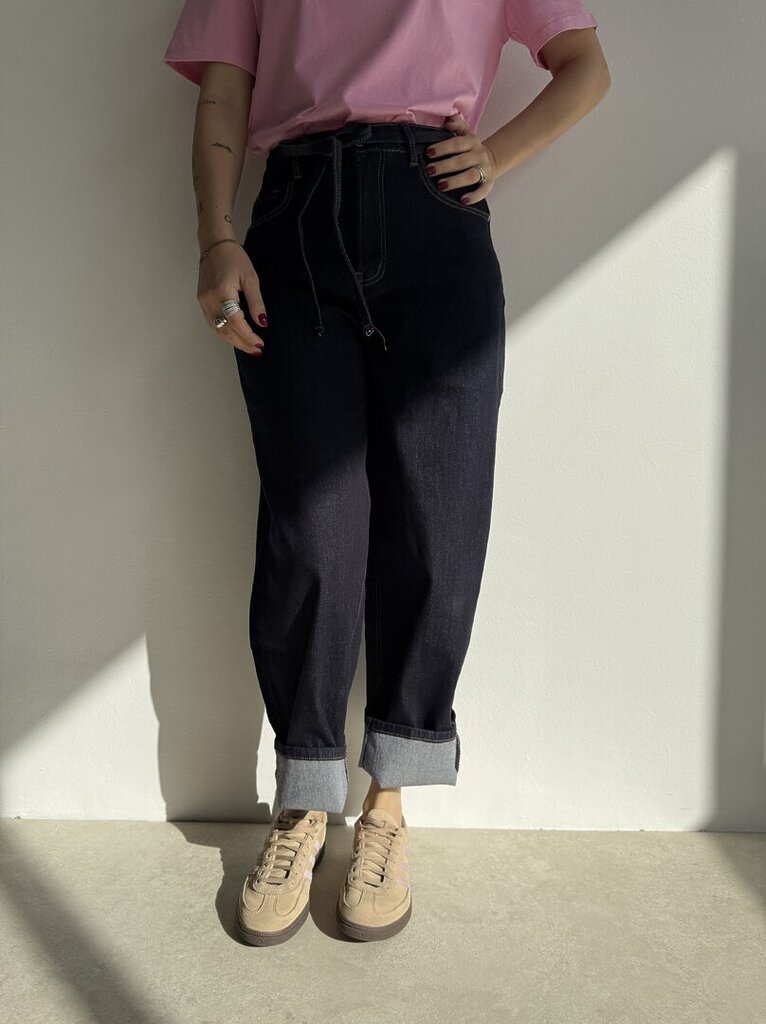 Jeans dark mom fit 