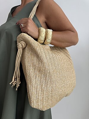 Bag SHOPPER tracolla mille fili corda