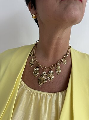 Collana Cuore full oro