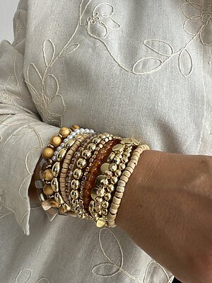 Bracciale millegiri gold natural