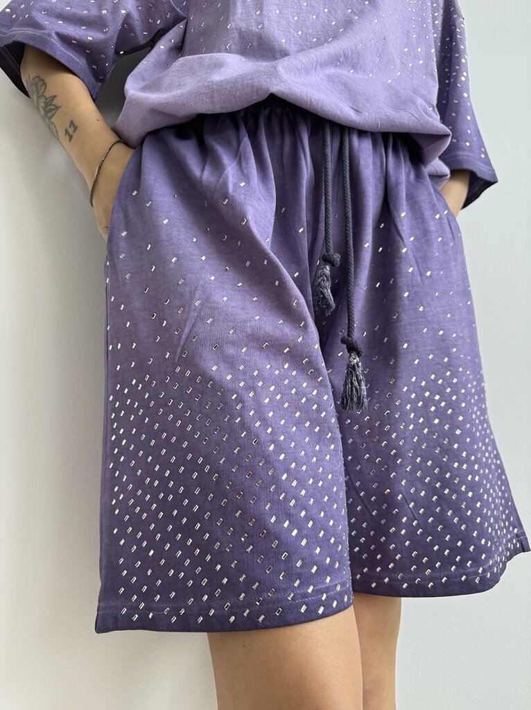 Shorts delave set specchio - Lilla 