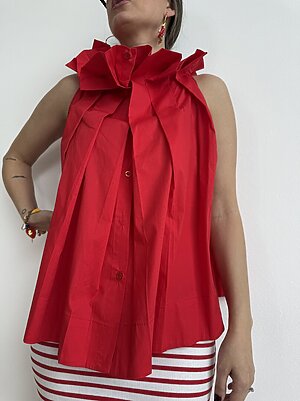 Camicia smanicata fisarmonica