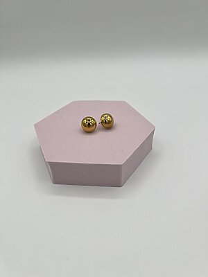 Orecchino bottone small oro