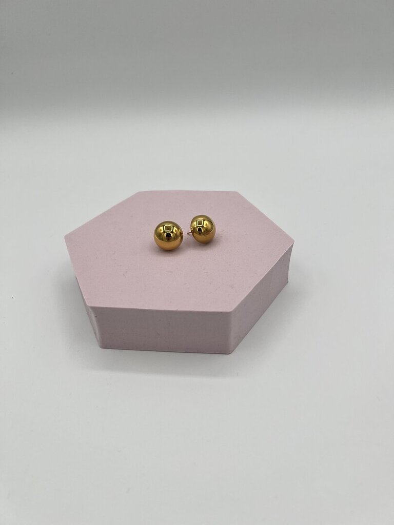 Orecchino bottone small oro 