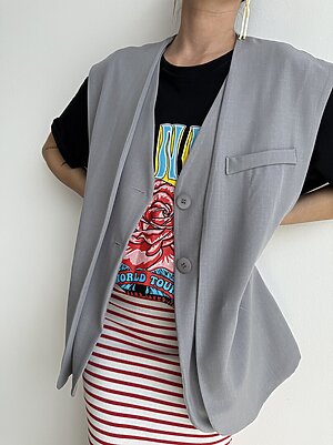 Gilet 2 bottoni doppio