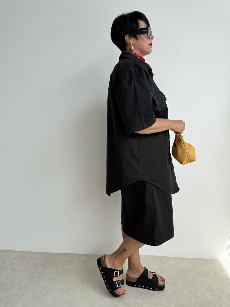 Set Bermuda Cotone - Nero 