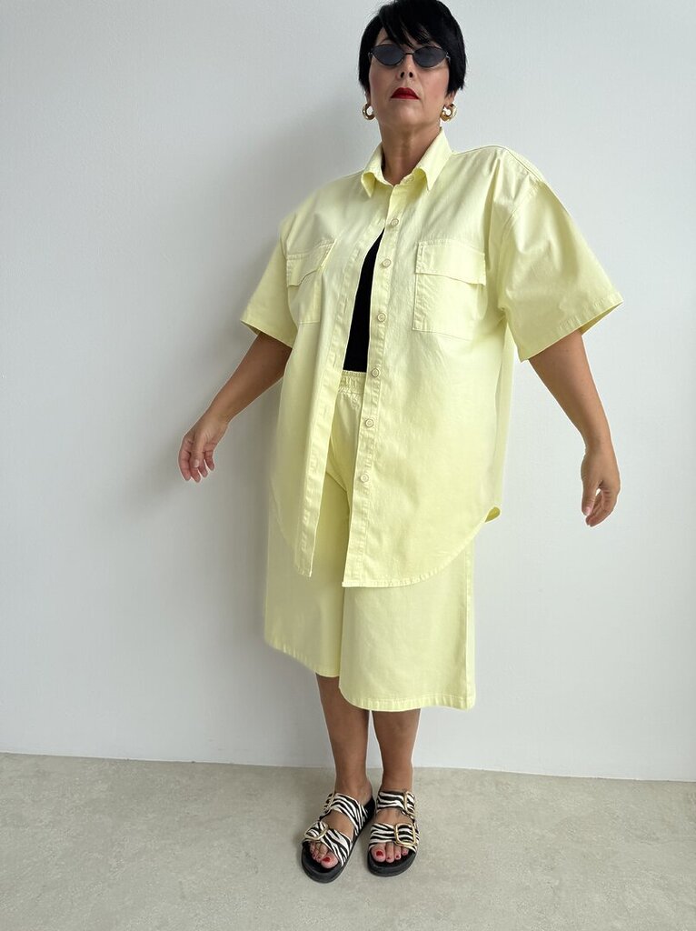 Set Camicia Cotone - Giallo 
