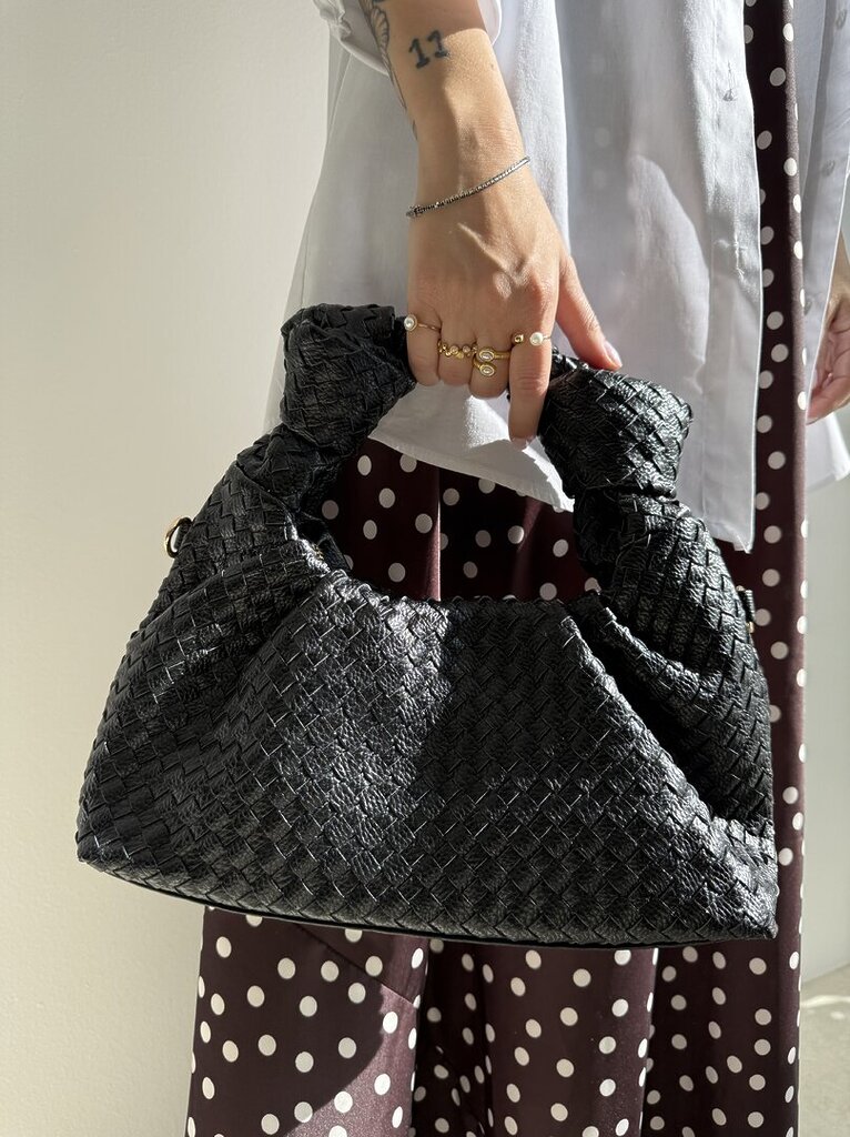 Bag VENETA intreccio nero 