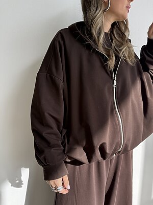 Felpa bomber zip VIOLANTE