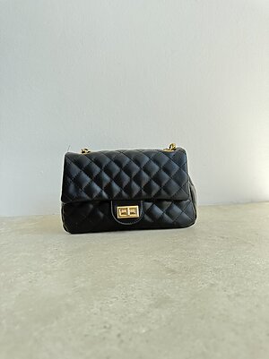 Borsa PARIS trapunto large nero
