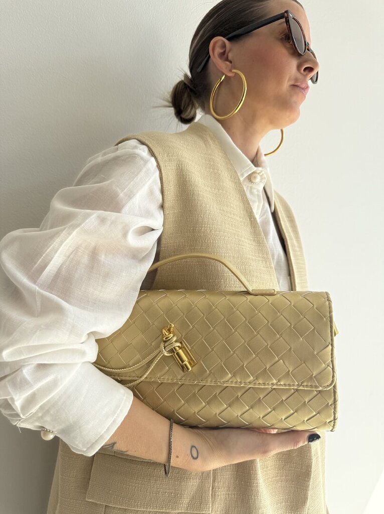 Bag intreccio oro 