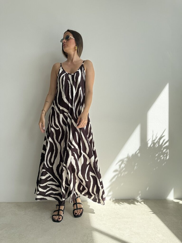 Abito SATIN zebra brown 