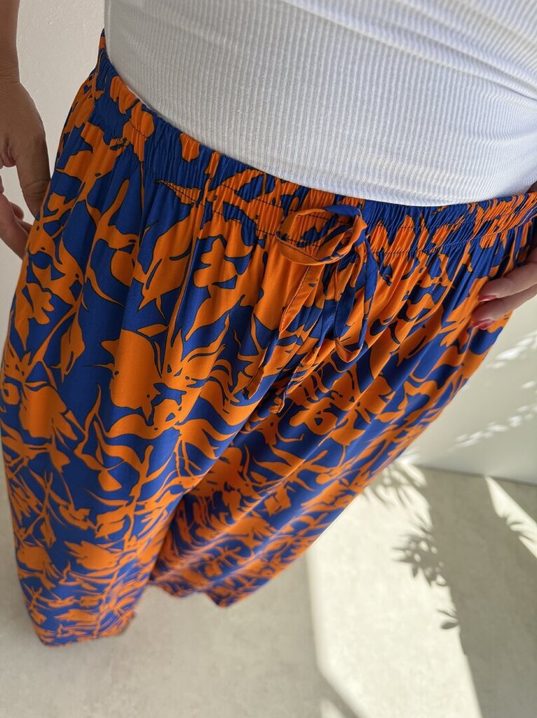 Pantalone multicolors fantasy - arancio 