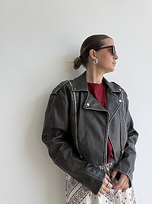 Chiodo vintage crop