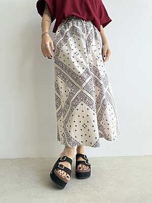 Panta gonna culotte paisley