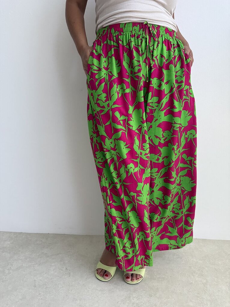 Pantalone multicolors fantasy - Verde 