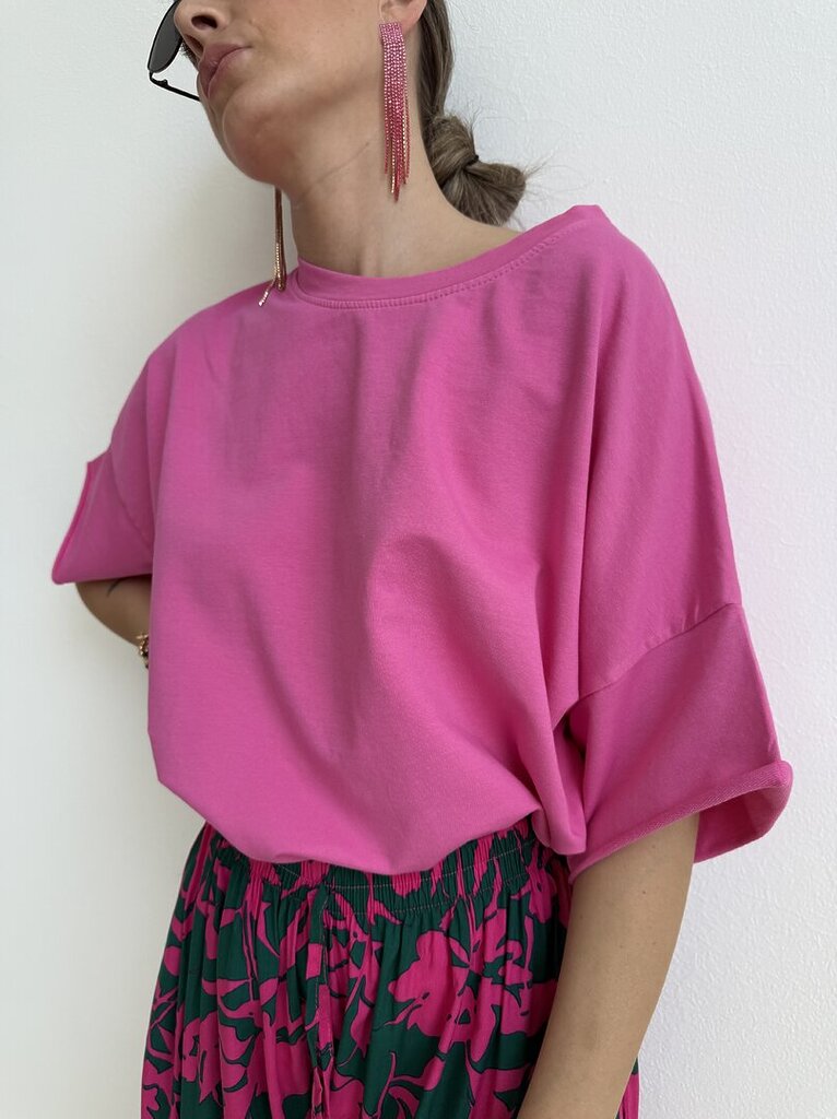 Ts box garza cotton - Fuxia 