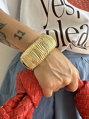 Bracciale rigido metallizzato opaco