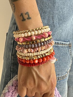 Bracciale molla rosso