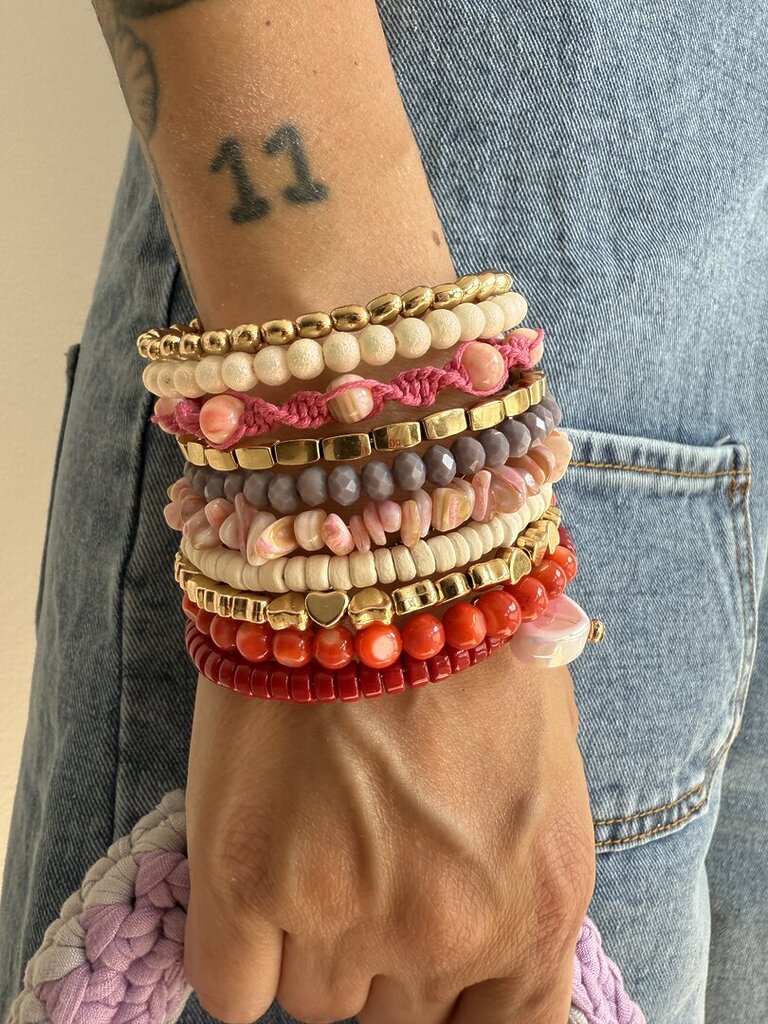 Bracciale molla rosso 