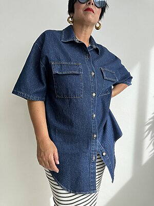 Set Camicia Denim doppia tasca
