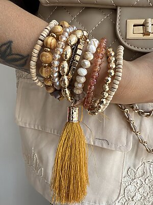 Bracciale millegiri nappina