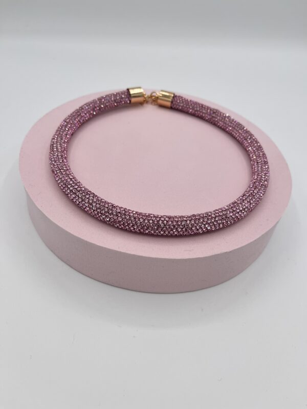 Collana Girocollo A Fiore Regolabile In Tessuto - Elegante, Romantica, Perfetta Per Spose, Donne E Ragazze